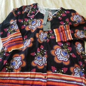 NWT black cardigan 3/4 sleeve XL